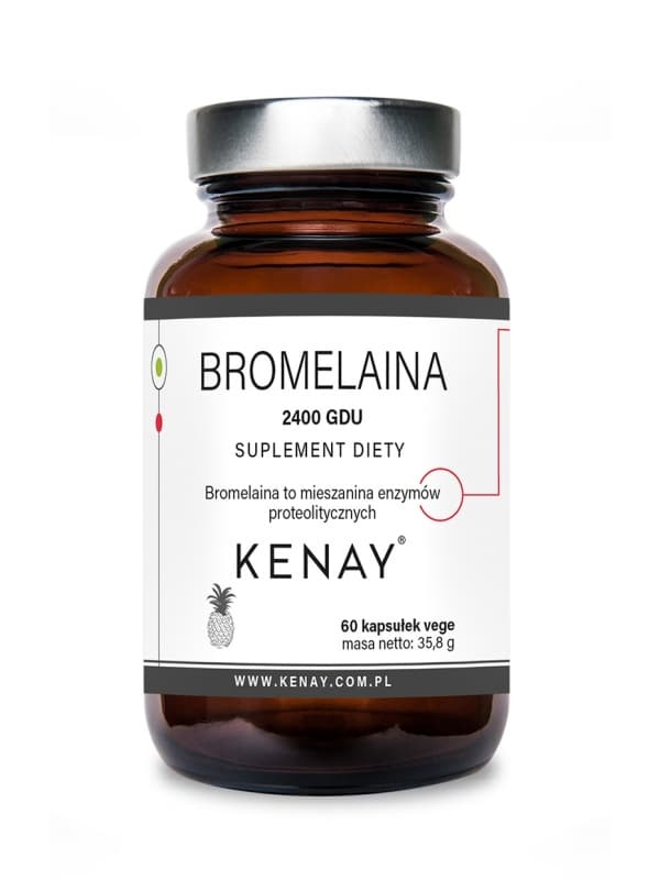 Bromelaina 2400 GDU – 60 kaps.