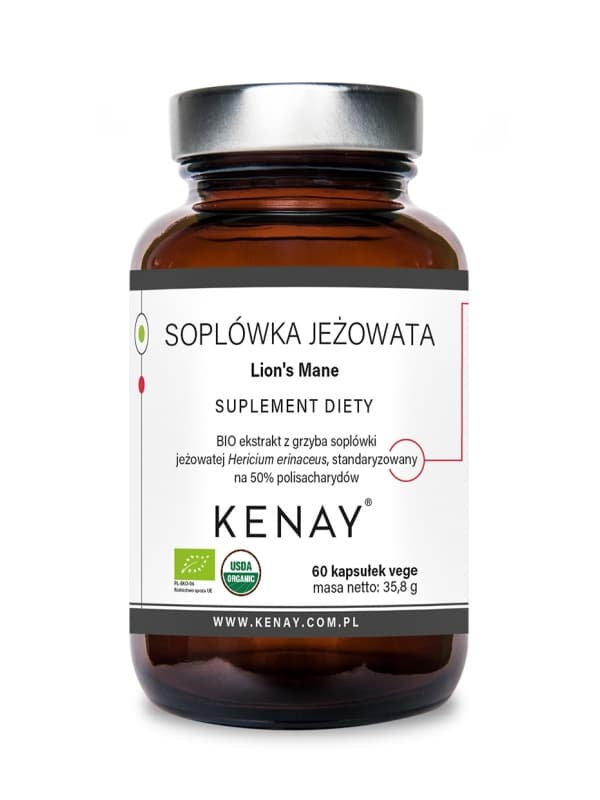 Soplówka jeżowata Lion's Mane – 60 kaps.