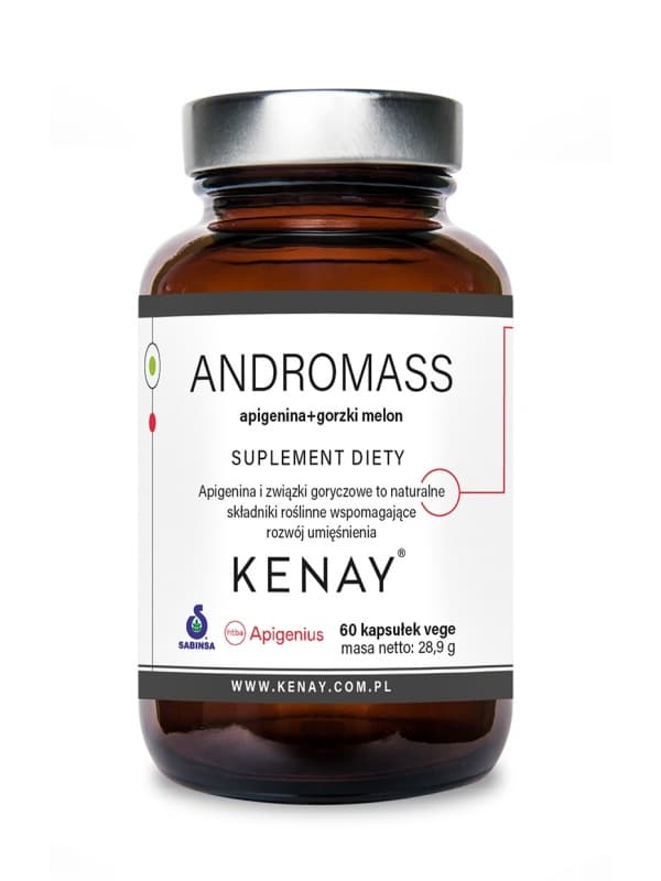 AndroMass Apigenina + Gorzki melon – 60 kaps.